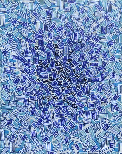 It's blue von Carol Zsolt, Malerei kaufen auf Singulart