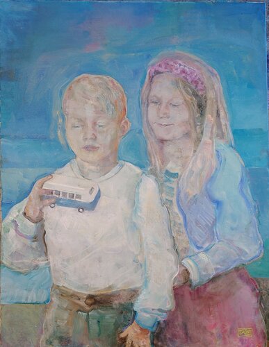 Isak and Signe van tage fredheim, Schilderij te koop op Singulart