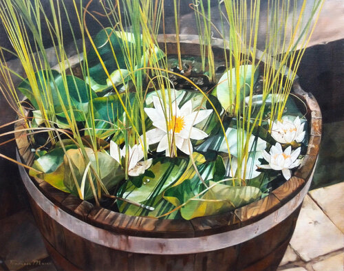 Flores Blancas by Francesc Marco, Painting for Sale on Singulart