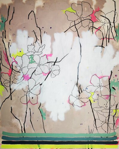 a terrace in Estellencs von Sarah Inhoffen, Malerei kaufen auf Singulart