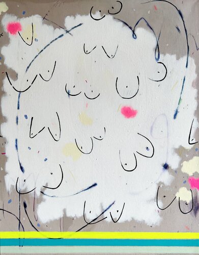 Women Talk van Sarah Inhoffen, Schilderij te koop op Singulart