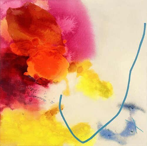 Let it spill van Sarah Inhoffen, Schilderij te koop op Singulart