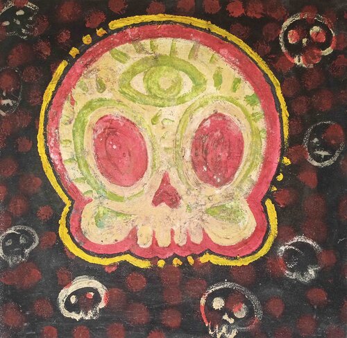 CRAZY SKULL di Giuseppe Valia, Pittura in vendita su Singulart