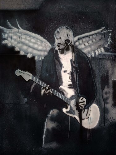 The 27 Club, Kurt Cobain von Giuseppe Valia, Malerei kaufen auf Singulart