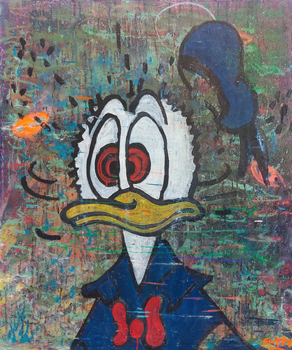 Stoned Duck by Giuseppe Valia, Painting for Sale on Singulart