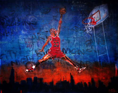 Michael Jordan von Giuseppe Valia, Malerei kaufen auf Singulart