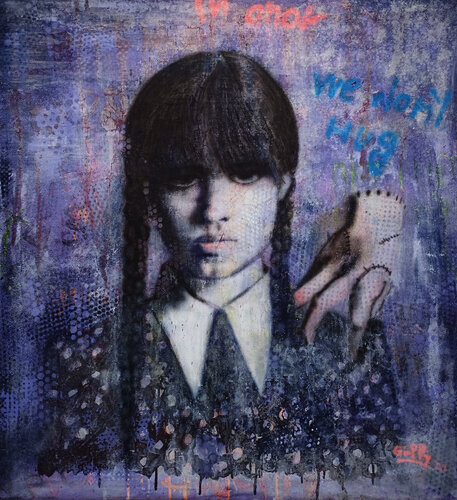 Wednesday Addams von Giuseppe Valia, Malerei kaufen auf Singulart