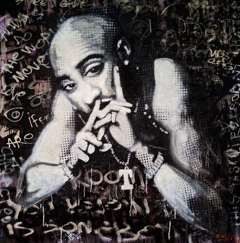 The 27 Club, Tupac Amaru Shakur von Giuseppe Valia, Malerei kaufen auf Singulart