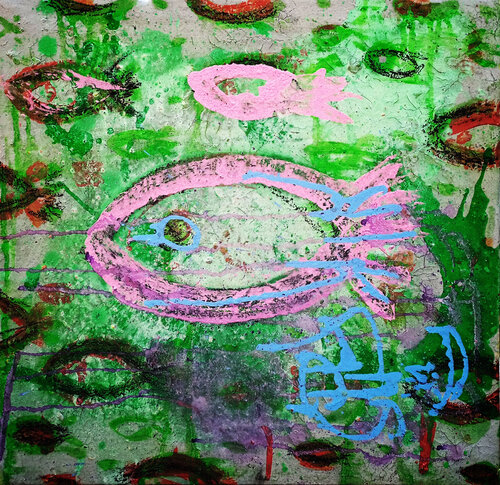 schools of fish von Giuseppe Valia, Malerei kaufen auf Singulart