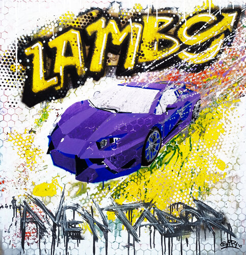 lamborghini aventador von Giuseppe Valia, Malerei kaufen auf Singulart