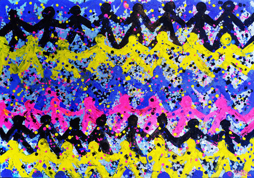 FRIENDS FOREVER von Giuseppe Valia, Malerei kaufen auf Singulart