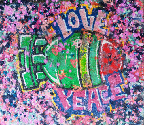 BOOOM! for  Love & Peace von Giuseppe Valia, Malerei kaufen auf Singulart