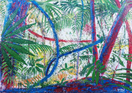 In the Jungle di Giuseppe Valia, Pittura in vendita su Singulart