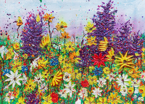 Street Garden explosion colors alter-ego di Giuseppe Valia, Pittura in vendita su Singulart