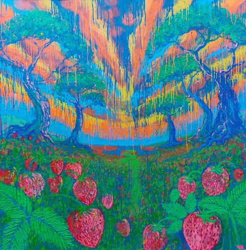 Strawberry Fields Forever von Giuseppe Valia, Malerei kaufen auf Singulart