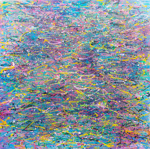 Thoughtless in Multi-Colors van Giuseppe Valia, Schilderij te koop op Singulart
