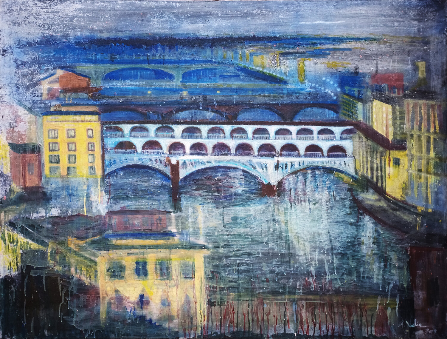 Florence Bridge over the Tiber Giuseppe Valia