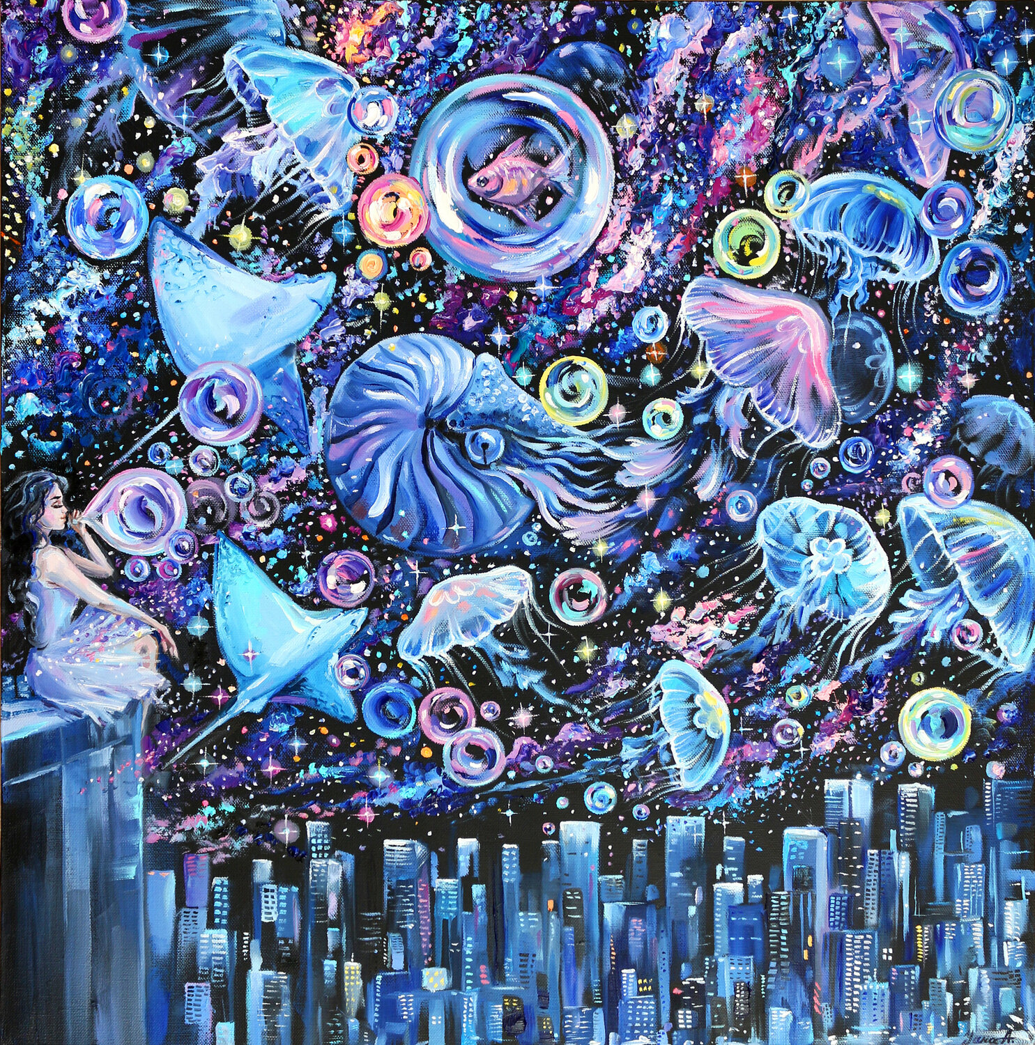 Dreams over the night city