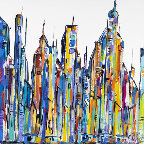 TUTTI COLORS OF MANHATTAN van Sophie Petetin, Schilderij te koop op Singulart
