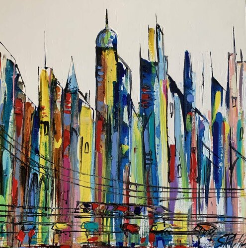 BROOKLYN, REFLETS DE PRINTEMPS di Sophie Petetin, Pittura in vendita su Singulart