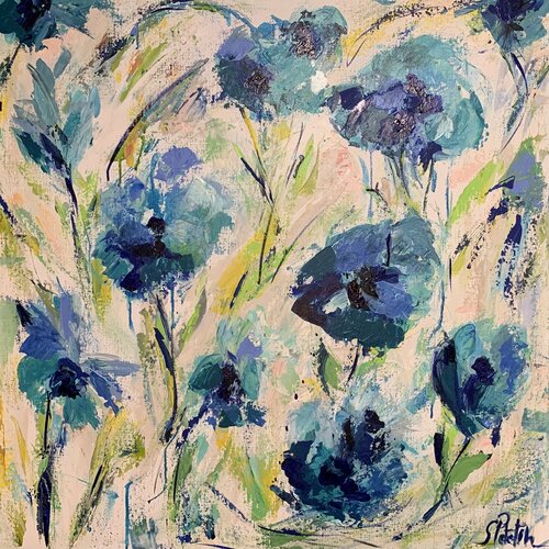 JUST BLUE van Sophie Petetin, Schilderij te koop op Singulart