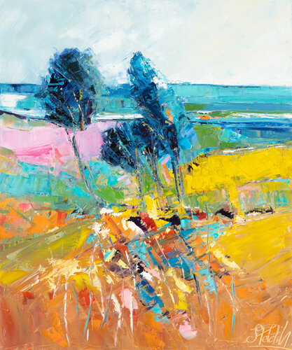 CAMPAGNE PLEIN CHAMPS van Sophie Petetin, Schilderij te koop op Singulart