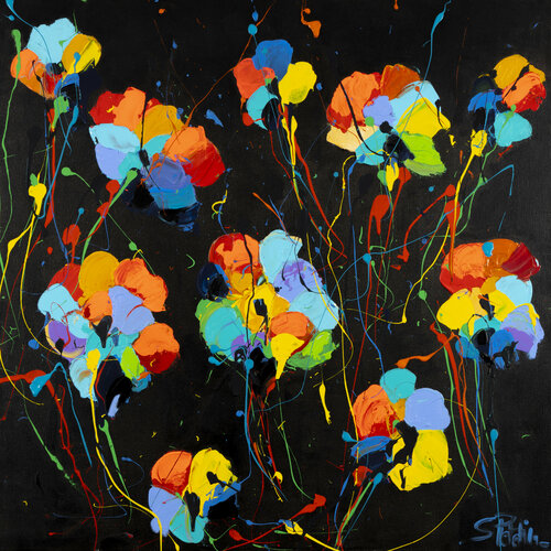 DE L'  AMOUR ET DES FLEURS van Sophie Petetin, Schilderij te koop op Singulart