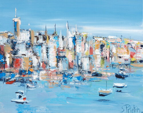 Manhattan douceur par Sophie Petetin, Peinture en vente sur Singulart