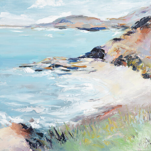 Corse, sur la route de Cargèse jolie vue van Sophie Petetin, Schilderij te koop op Singulart