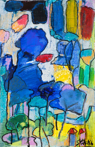 Mon mystérieux jardin secret von Sophie Petetin, Malerei kaufen auf Singulart