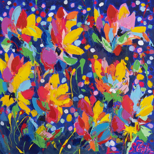 La magie des fleurs von Sophie Petetin, Malerei kaufen auf Singulart