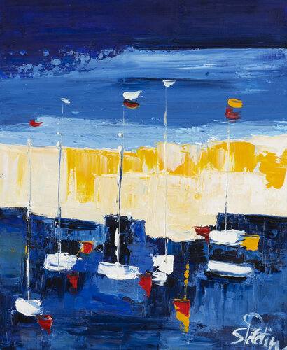 LUMIERE SUR PORTO VECCHIO par Sophie Petetin, Peinture en vente sur Singulart