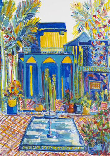 La beauté secrète de Majourelle di Sophie Petetin, Pittura in vendita su Singulart
