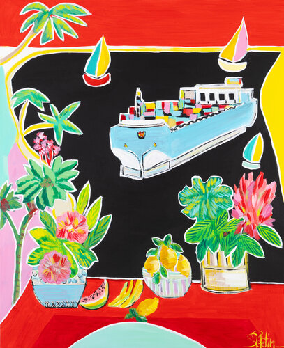 Je pars avec toi par Sophie Petetin, Peinture en vente sur Singulart