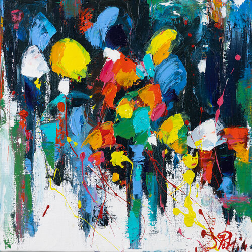 Bouquet de Printemps,  merci la vie von Sophie Petetin, Malerei kaufen auf Singulart