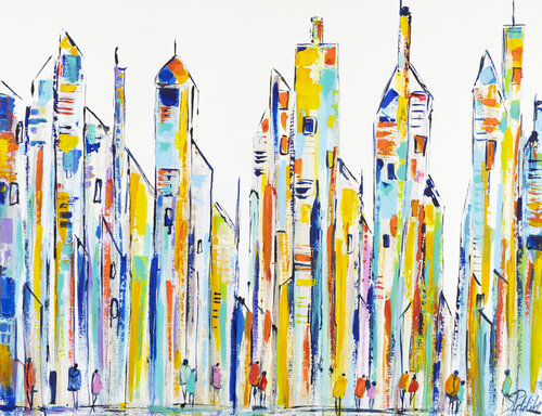 Manhattan on fait un petit tour. van Sophie Petetin, Schilderij te koop op Singulart