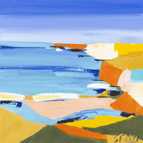 On the rock di Sophie Petetin, Pittura in vendita su Singulart