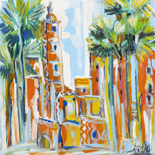MARRAKECH LA DOUCEUR DE VIVRE par Sophie Petetin, Peinture en vente sur Singulart