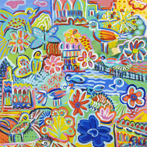 MON PETIT PARADIS by Sophie Petetin, Painting for Sale on Singulart