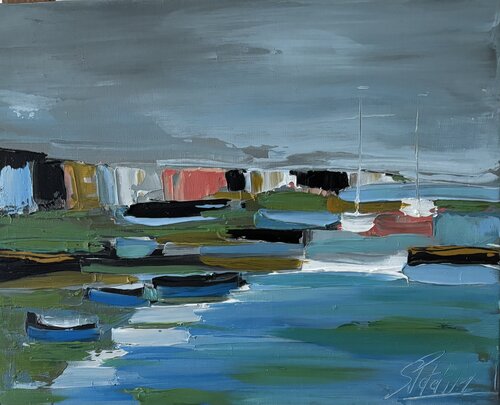 Normandie le temps passe by Sophie Petetin, Painting for Sale on Singulart