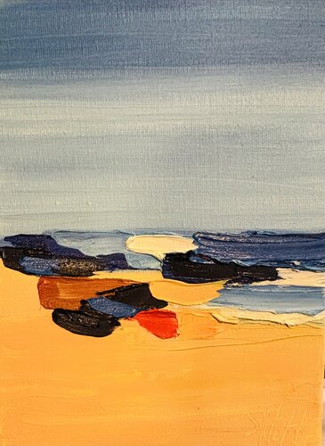 Infiniment marine par Sophie Petetin, Peinture en vente sur Singulart