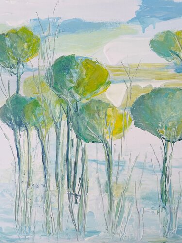 Le doux chant des arbres von Sophie Petetin, Malerei kaufen auf Singulart