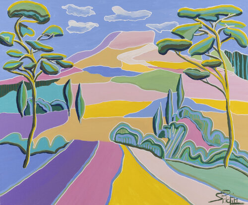 Provence, un doux parfum du sud by Sophie Petetin, Painting for Sale on Singulart