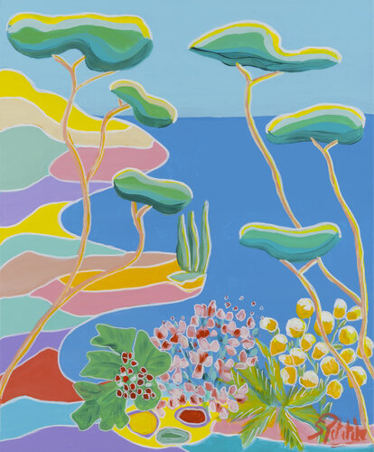 Mon petit jardin d'Eden est ici van Sophie Petetin, Schilderij te koop op Singulart