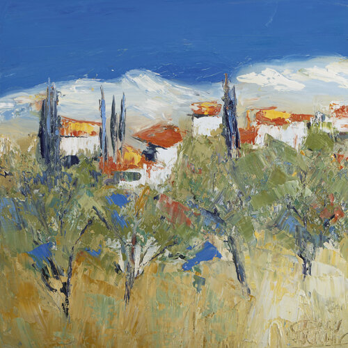 Provence sous les amandiers von Sophie Petetin, Malerei kaufen auf Singulart