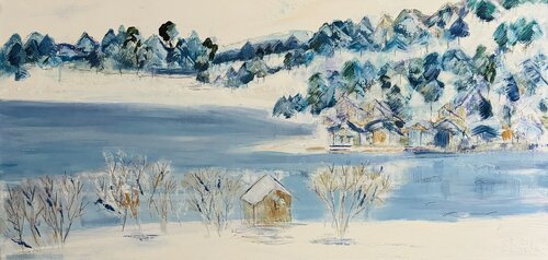 Ô lac, comme la neige te va bien Sophie Petetin
