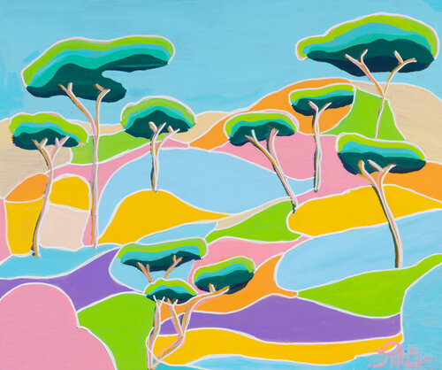 La jolie couleur de mes rêves van Sophie Petetin, Schilderij te koop op Singulart