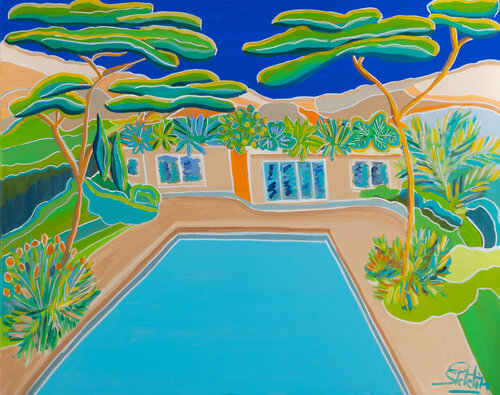 Il fait chaud au jardin par Sophie Petetin, Peinture en vente sur Singulart