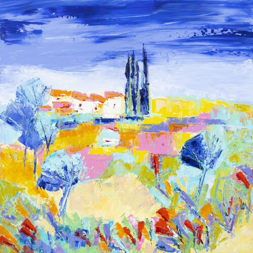 Provence, du soleil pour toujours by Sophie Petetin, Painting for Sale on Singulart