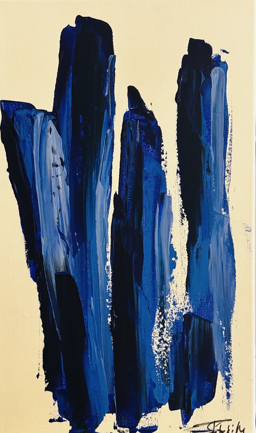 blue colonnes Sophie Petetin